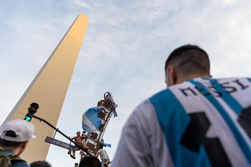 Fans Watch Argentina v Croatia in Buenos Aires - FIFA World Cup Qatar 2022