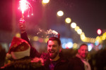 People celebrating Croatia bronze medal at FIFA World Cup, Zagreb, Croatia - 17 Dec 2022