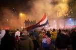 People celebrating Croatia bronze medal at FIFA World Cup, Zagreb, Croatia - 17 Dec 2022