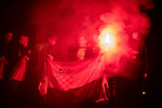 People celebrating Croatia bronze medal at FIFA World Cup, Zagreb, Croatia - 17 Dec 2022