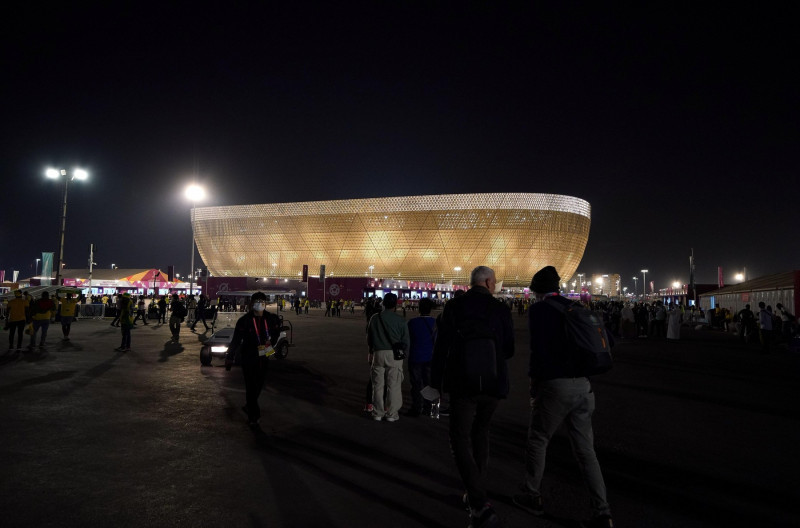 General view outside the ground ahead of the FIFA World Cup Group G match at the Lusail Stadium in Lusail, Qatar. Picture date: Friday December 2, 2022.