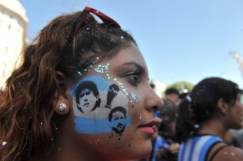 Football Football - Finale de la Coupe du monde de la FIFA Qatar 2022 - Fans Ă Buenos Aires - Buenos Aires, Argentine -