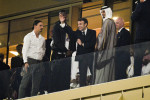 Les célébrités dans les tribunes du match "France - Argentine (X-X)" en finale de la Coupe du Monde 2022 au Qatar (FIFA World Cup Qatar 2022)