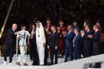Players of Argentina celebrate the victory after Argentina won the FIFA World Cup Qatar 2022 by beating France via penalty shoot-out, Doha, Qatar - 18 Dec 2022