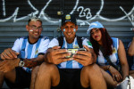 Argentine fans celebrate victory in Buenos Aires, Argentina - 18 Dec 2022