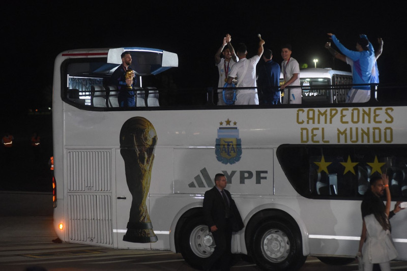 FIFA World Cup Qatar 2022 winners arrive in Buenos Aires