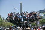 Argentinian fans celebrate winning FIFA World Cup 2022, Buenos Aires, Argentina - 20 Dec 2022