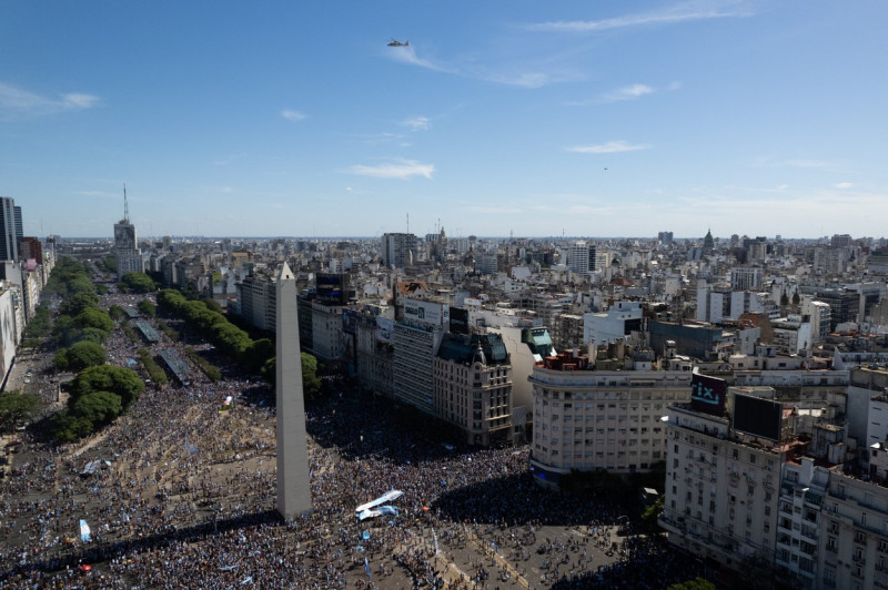 Argentinians celebrate their nation’s third World Cup victory