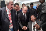 Russian President Putin meets with football star before 2018 FIFA World Cup final draw