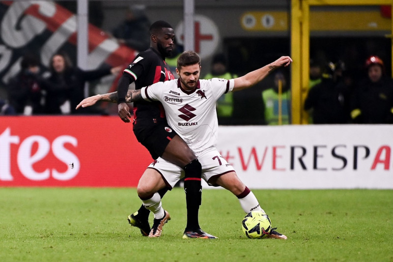 Milan vs Turin - Coppa Italia Frecciarossa 2022/2023 - Round of 16, Italy - 11 Jan 2023
