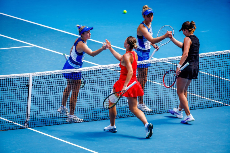 Tennis Australian Open Women Doubles 1/4 Mertens-Hunter, Melbourne, Australia - 25 Jan 2023