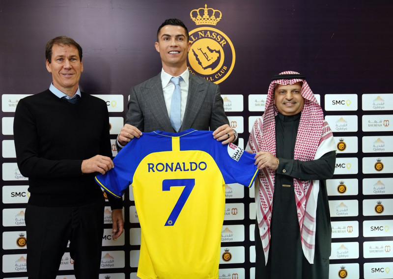 Cristiano Ronaldo Presented at Marsool Stadium - Riyadh, Saudi Arabia - 04 Jan 2023