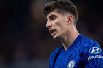 LONDON, ENGLAND - OCTOBER 26: Kai Havertz of Chelsea during the Carabao Cup Round of 16 match between Chelsea and Southampton at Stamford Bridge on Oc