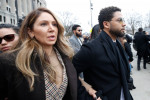 Actor Jussie Smollett leaves the Leighton Criminal Courthouse after his hearing in Chicago.