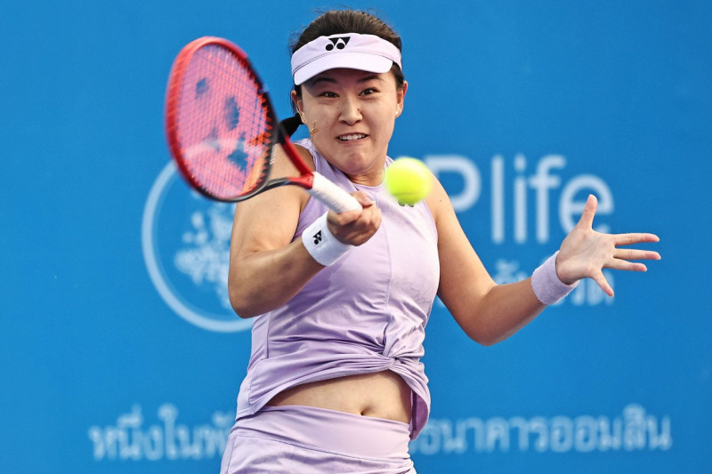 Zhu Lin, CHN, during quarter-finals of 2023 Thailand Open in Hua Hin, 03/02/2023; - *** Zhu Lin, CHN, during quarter fin