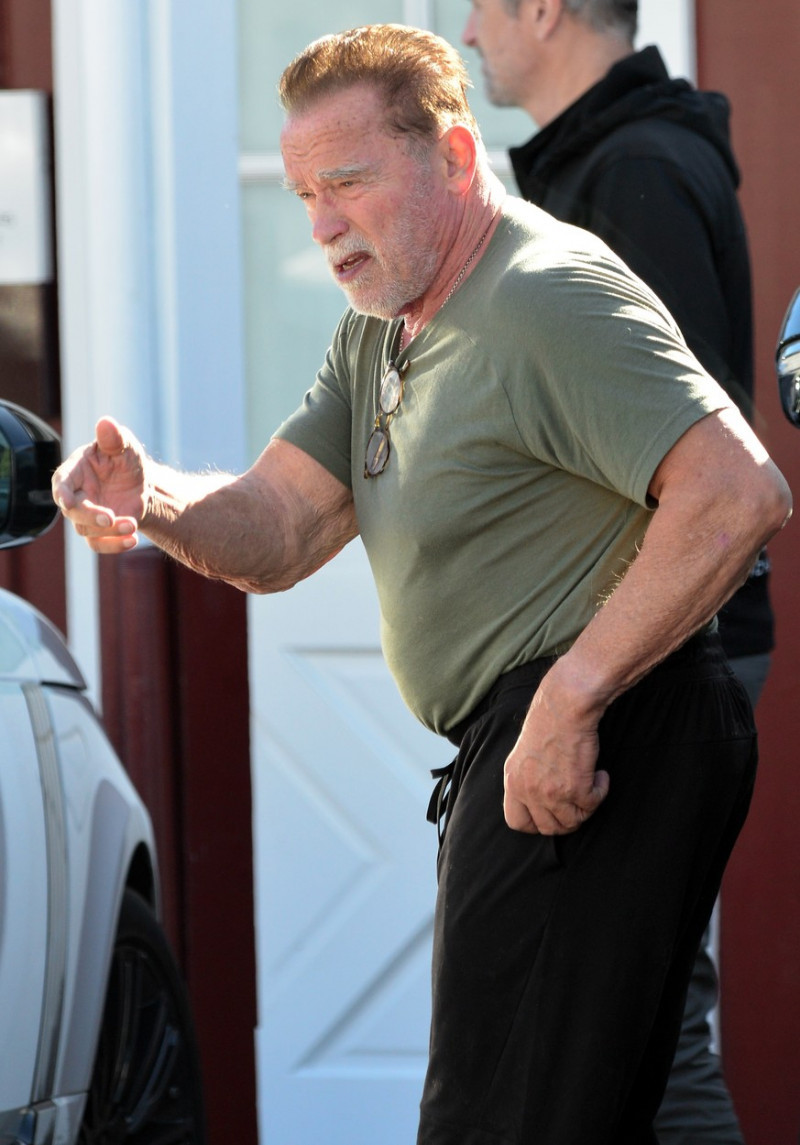 EXCLUSIVE: Arnold Schwarzenegger Spotted As He Heads To Lunch In Brentwood, CA