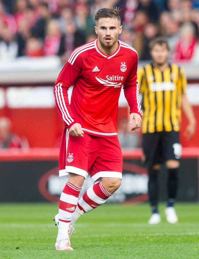 File photo dated 06-08-2015 of Aberdeen's David Goodwillie who "will not be selected by Raith Rovers" and the club will enter into discussions with the player regarding his contractual position, chairman John Sim has said in a statement. Issue date: Thurs