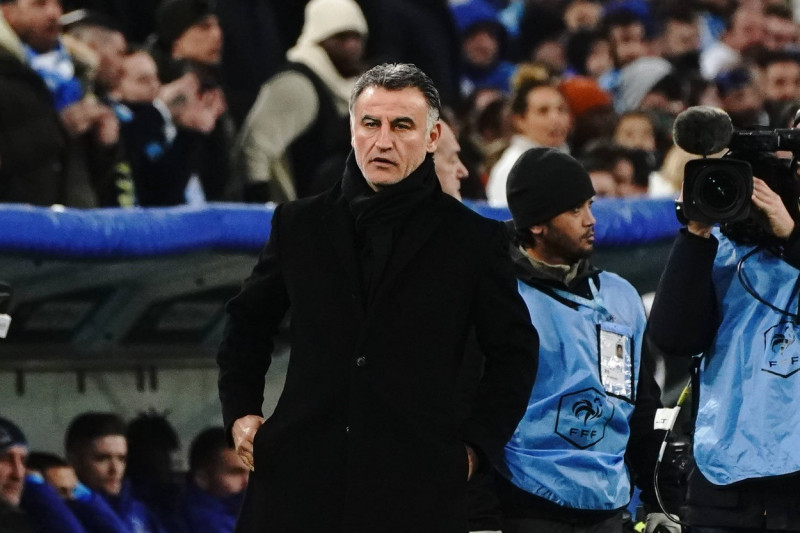 Fabien Galtier (entraineur du PSG) FOOTBALL : Olympique de Marseille vs PSG - Coupe de France - 8eme de finale - Marseil
