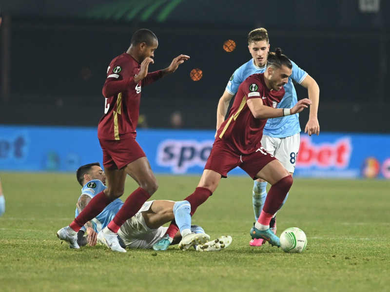 Rangelo Maria Janga, Toma BaĂ…ÂˇiĂ„â€ˇ si Karlo Muharin meciul de fotbal dintre CFR Cluj si SS Lazio, din cadrul UEFA Europa