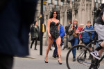 World Cup 2022 sensation and Crazed Football fan Ivana Knoll puts on a Leggy and Busty Display around Westminster. The Croatian Beauty Stopped traffic and Made heads turn