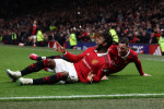 Manchester, England, 1st March 2023. Fred of Manchester United, ManU celebrates after he scores to make it 3-1 during th