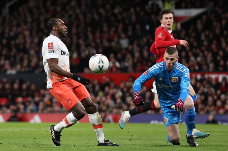 Manchester United v West Ham United, Emirates FA Cup, Fifth Round, Football, Old Trafford, Manchester, UK - 01 Mar 2023
