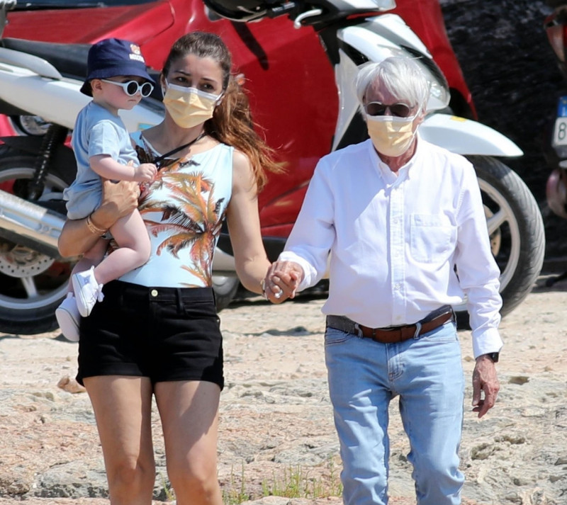 *EXCLUSIVE* 90-year old Former Formula One Supremo Bernie Ecclestone enjoys a family holiday in the Spanish sunshine of Formentera.