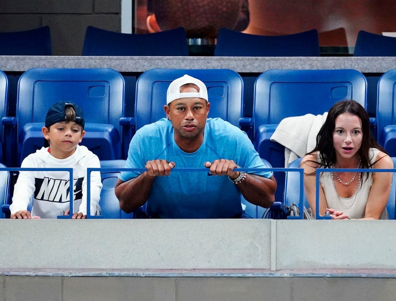 Katie Couric, John Molner, Penn Badgley, Priyanka Chopra, Queen Latifah, Tiger Woods, Charlie Axel Woods, Erica Herman, and Vanessa Williams at the 2019 US Open in Flushing, NY.