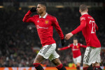 Marcus Rashford celebrates goal during the UEFA Europa League Football Match between Manchester United, ManU and Real Be