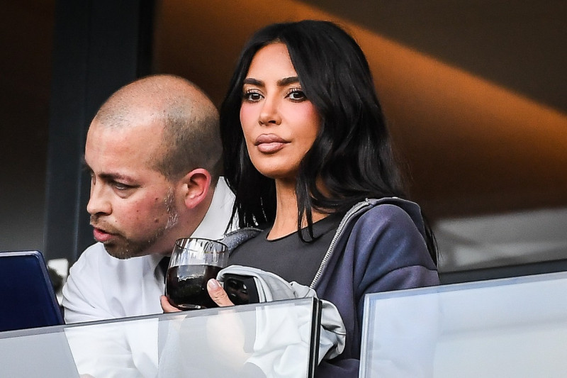 Kim Kardashian at PSG vs Rennes Match