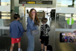 Shakira arrives at Barcelona airport ready to start her new life in Miami