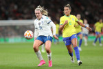 Lauren Hemp of England Lionesses on the ball during the CONMEBOL-UEFA WOMEN S CHAMPIONS CUP FINALISSIMA match between En