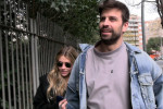 Gerard Piqué and Clara Chía stroll hand in hand through the streets of Barcelona