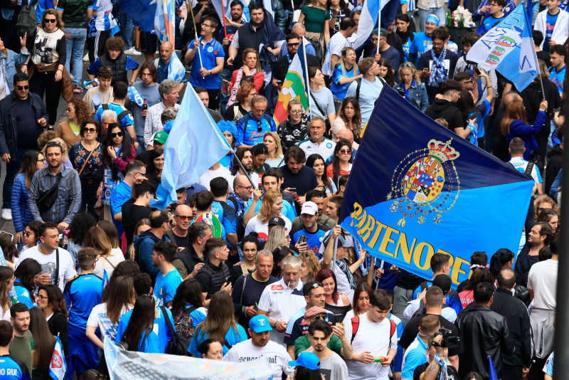 Scudetto Napoli, Fans Already Partying in the City for the Big Scudetto PartyScudetto Napoli, Fans Already Partying in the City for the Big Scudetto Party, Italy - 30 Apr 2023