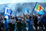 Celebration in the city of Naples for the victory of the Serie A