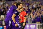 Orlando, United States. 20th Apr, 2022. Alexandre Pato (7 Orlando City) celebrates scoring a penalty kick during the US Open Cup game between Orlando City and Tampa Bay Rowdies at Exploria Stadium in Orlando, Florida. Andrea Vilchez/SPP Credit: SPP Sport