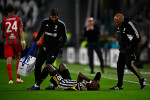 Juventus FC v US Cremonese - Serie A Paul Pogba of Juventus FC suffers an injury during the Serie A football match betwe