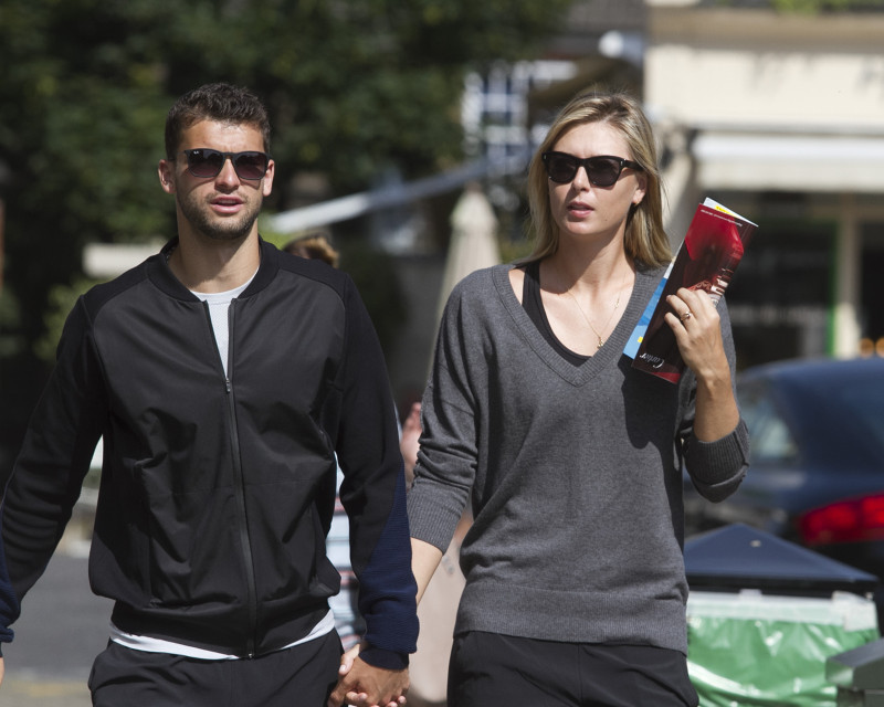Maria Sharapova and boyfriend Grigor Dimitrov out and about in London, Britain - 13 Jun 2014