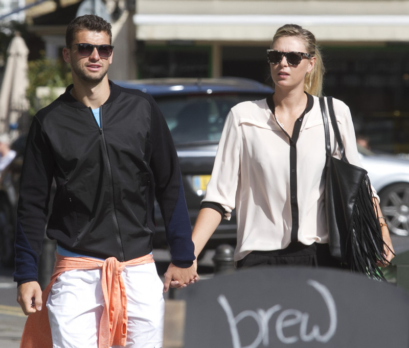 Maria Sharapova and boyfriend Grigor Dimitrov out and about in London, Britain - 12 Jun 2014