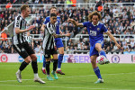 Premier League Newcastle United vs Leicester City Wout Faes 3 of Leicester City clear the ball during the Premier League