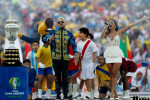 Rio de Janeiro, Brazil. 08th July, 2019. 7th July 2019; Maracana Stadium, Rio de Janeiro, Brazil; Copa America football final, Brazil versus Peru; Singer Anitta during the opening ceremony Credit: Action Plus Sports Images/Alamy Live News