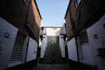 A general view of stairs leading into the stadium before the Sky Bet Championship play-off semi-final second leg match at Kenilworth Road, Luton. Picture date: Tuesday May 16, 2023.