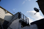 A general view of stairs leading into the stadium before the Sky Bet Championship play-off semi-final second leg match at Kenilworth Road, Luton. Picture date: Tuesday May 16, 2023.