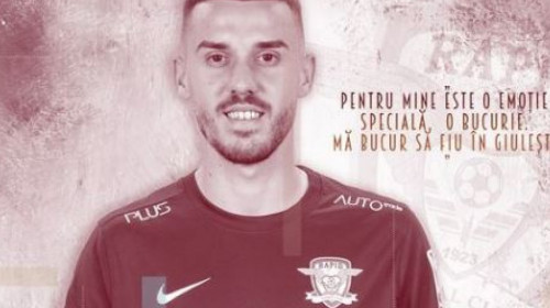 OFICIAL | Răzvan Oaidă, noul jucător al Rapidului! Primele declarații ale fostului mijlocaș de la FCSB