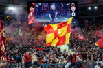 AS Roma supporters watch Europa League final between Sevilla FC and AS Roma
