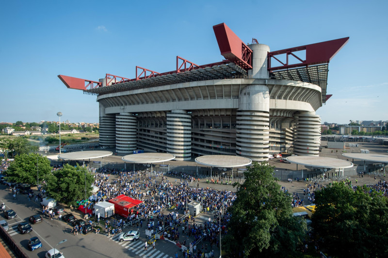 Inter Fans at San Siro to Attend the UEFA Champions League FinalInter Fans at San Siro to Attend the UEFA Champions League Final, Milan, Italy - 10 Jun 2023