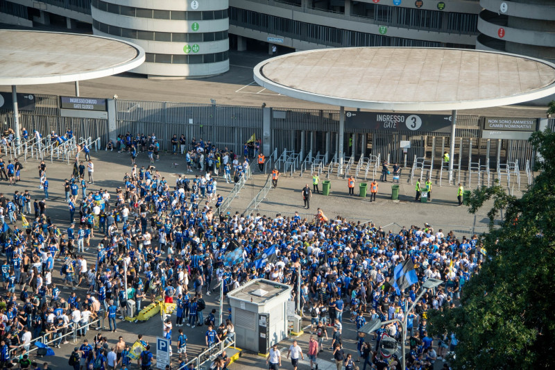 Inter Fans at San Siro to Attend the UEFA Champions League FinalInter Fans at San Siro to Attend the UEFA Champions League Final, Milan, Italy - 10 Jun 2023
