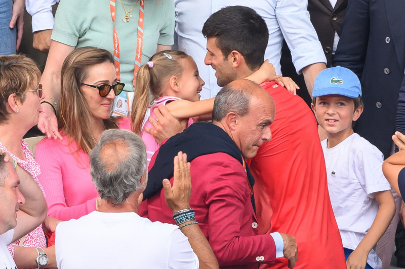 French Open - Novak Djokovic With Family