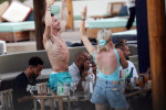 *PREMIUM-EXCLUSIVE* MUST CALL FOR PRICING BEFORE USAGE - STRICTLY NOT AVAILABLE FOR ONLINE USAGE 17:20 PM UK TIME ON 23/07/2021 - The party is in full swing for the England footballers Luke Shaw and Jack Grealish on their boozed-up pre-season holiday