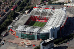 aerial view of Manchester United Old Trafford football stadium